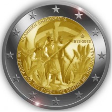 Griekenland 2 euro 2013 '100 jaar Kreta bij Griekenland' UNC